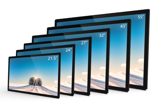 18.5' 21.5' 23.8' 27' Android Pantalla táctil LCD Display Digital Signage Red de publicidad Soporte de quioscos WIFI 4G LAN