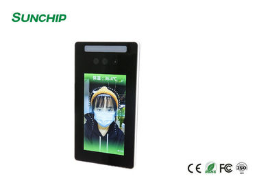 Termómetro infrarrojo del reconocimiento facial de la exhibición de la señalización del LCD Digital para la salida de la entrada